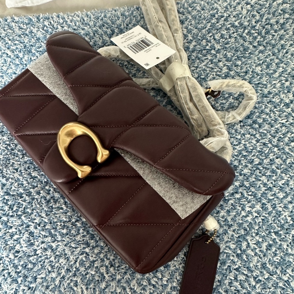 Coach Tabby Shoulder Bag 20 - Deep Purple - Picture 9 of 10